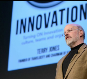 Terry Jones' determined speech on Innovation and Disruption.